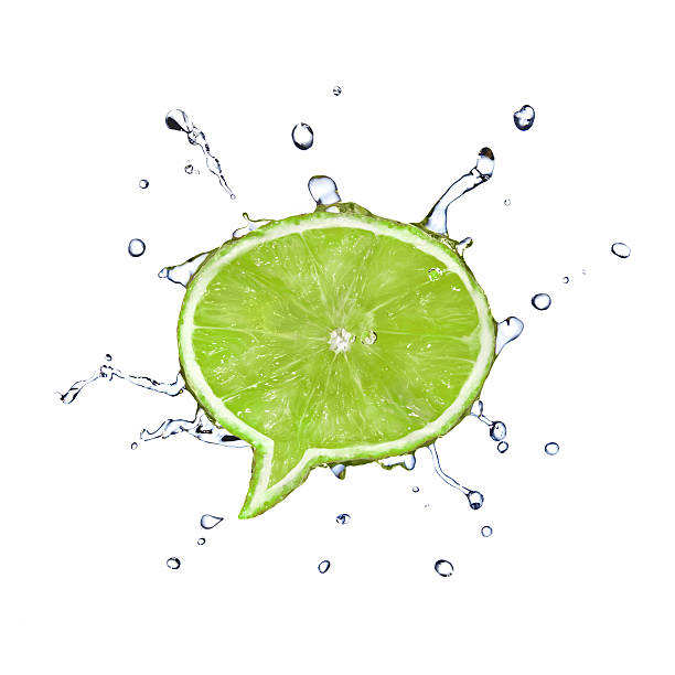istock lime in shape of dialog box with water drops 102715310