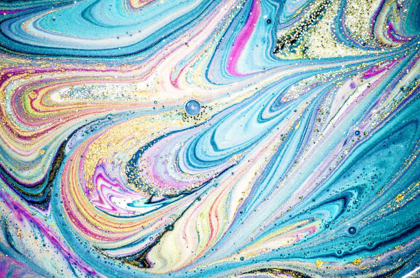 istock Pastel colors, unique painting. Natural Luxury. Ancient oriental drawing technique. Beautiful pattern. Oriental art. Style incorporates the swirls of marble or the ripples of agate for a luxe effect. 1027156538