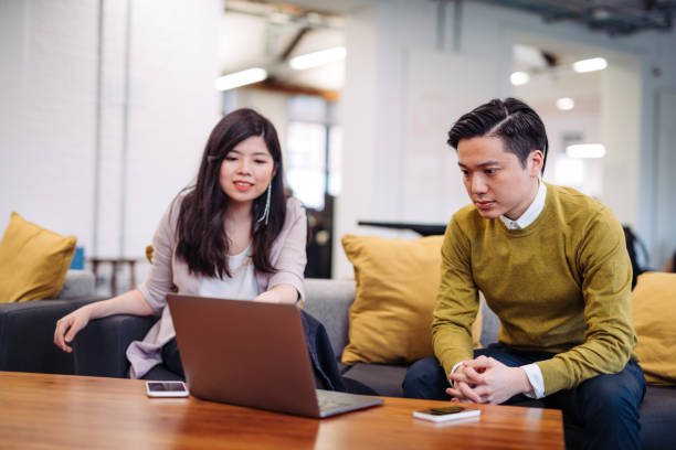istock Business people in Taiwan using conference call during meeting 1027158052