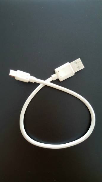 istock Charging cable, mobile phone charging, white cable, white short charging cable, chargers 1027160910