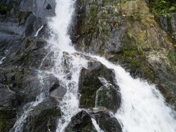 istock Aerial View of Waterfall in the Tropical Rainforest Mountains 1027162002