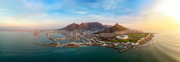 emblématique de la cap - panoramic landscape south africa cape town photos et images de collection