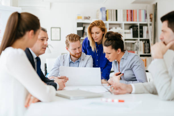 istock Business people having a board meeting 1027166024