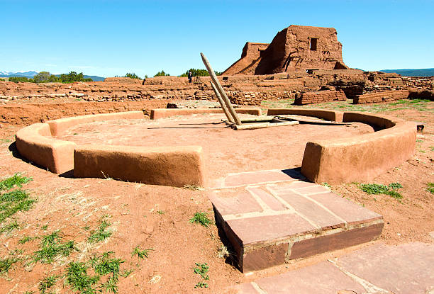 pecos national historical park - santa fe trail photos et images de collection