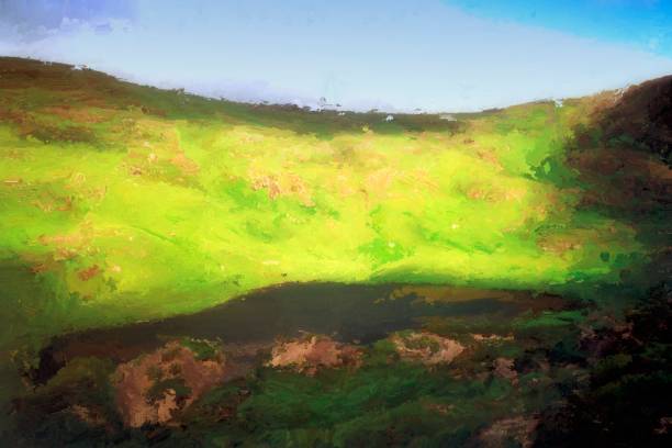 istock Digital Painting of a Landscape 1027172302