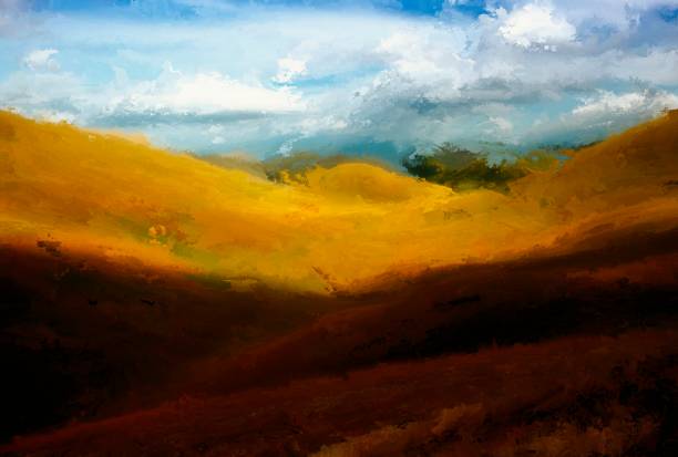 istock Digital Painting of a Landscape 1027173566