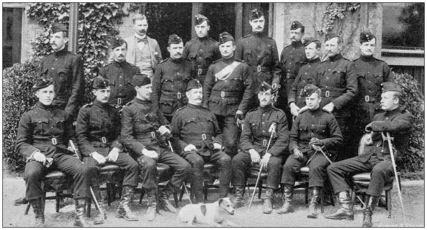 istock Navy and Army antique historical photographs: Irish rifles 1027175426