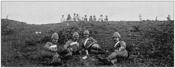 istock Navy and Army antique historical photographs: Indian army 1027176150