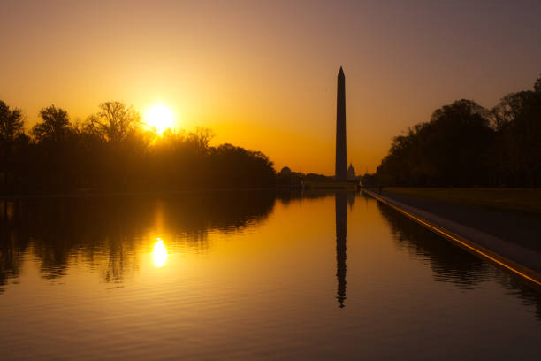istock The Washington Monument Sunrise and Reflecting Pool in Washington DC 1027179794