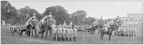 istock Navy and Army antique historical photographs: Elephant Battery 1027186678