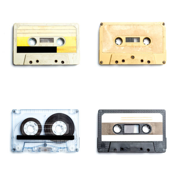 istock Collection of retro audio tapes 1027189572