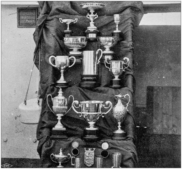 istock Navy and Army antique historical photographs: Trophies 1027190076