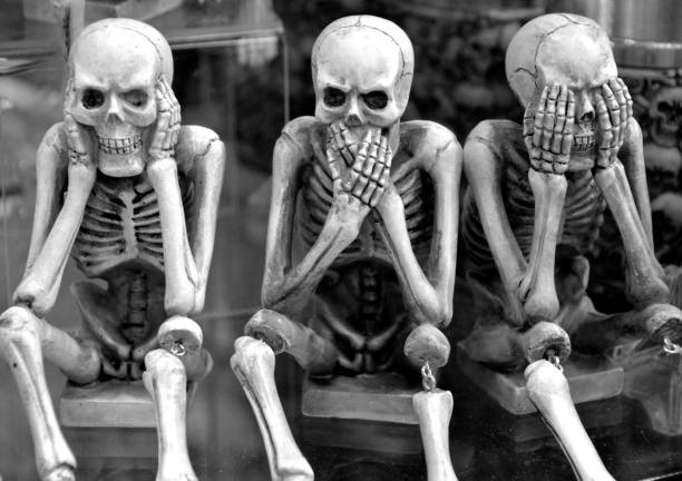 Hear No Evil, Speak No Evil, See No Evil Skeletons background