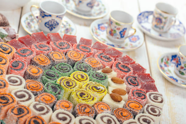 istock traditional eastern desserts on wooden background 1027190210