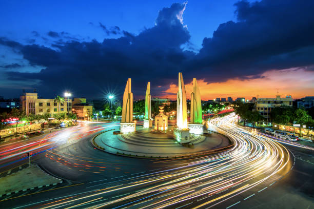 istock The Democracy Monument at twilight time at Bangkok,Thailand 1027194966