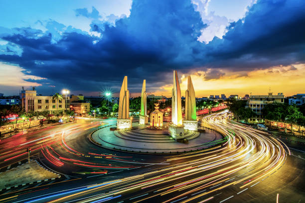 istock Moment of Democracy monument at Dusk (Bangkok, Thailand) 1027194984