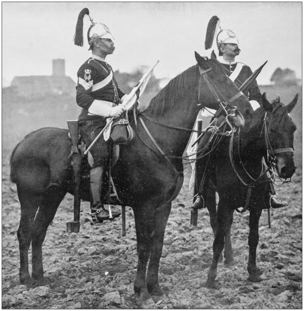 istock Navy and Army antique historical photographs: Yeomanry Cavalry 1027201374