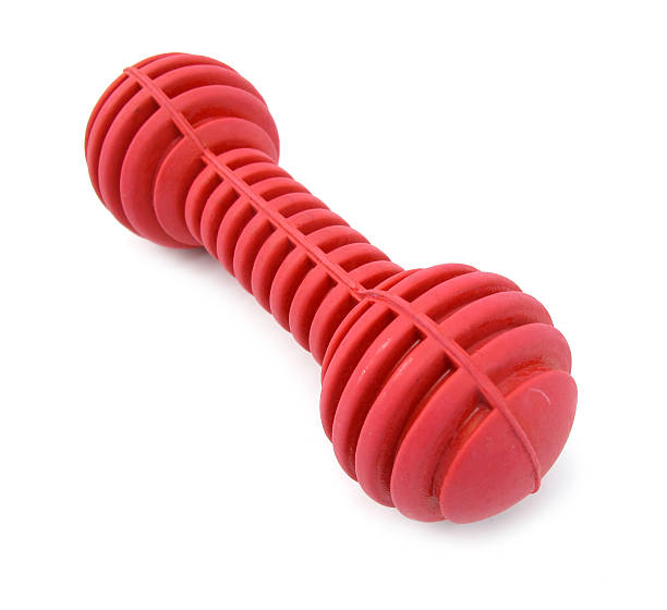 istock Bone rubber toy for dogs red 102720152
