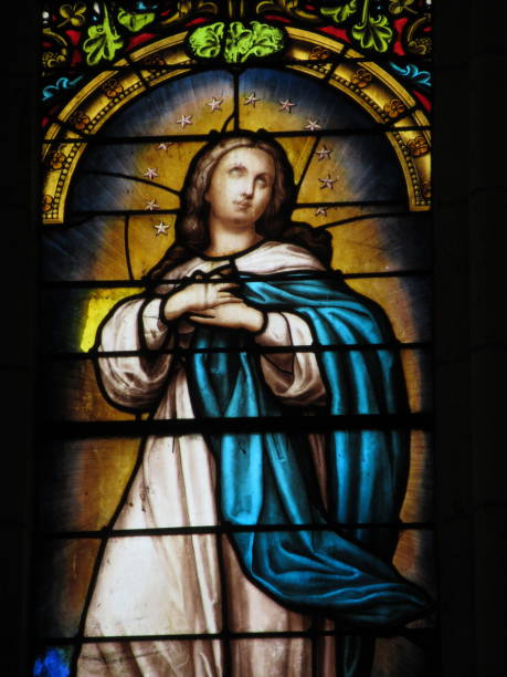 istock Stained Glass from Sablonceaux Abbey 1027201522