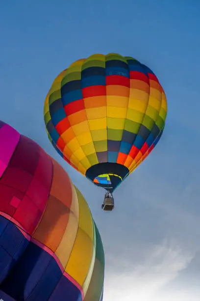 The international Balloon Festival is a display of hot air ballooning held in in Strathaven, Scotland.