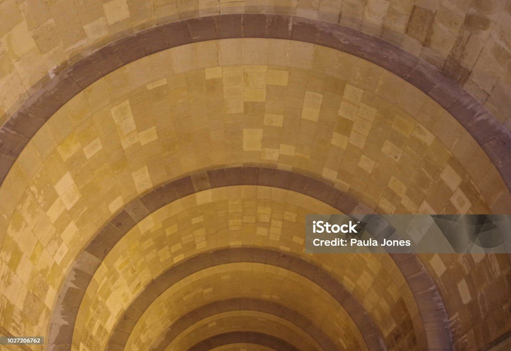 Romanesque Rounded Arh Romanesque Ceiling Stock Photo - Download Image Now - Arch ...