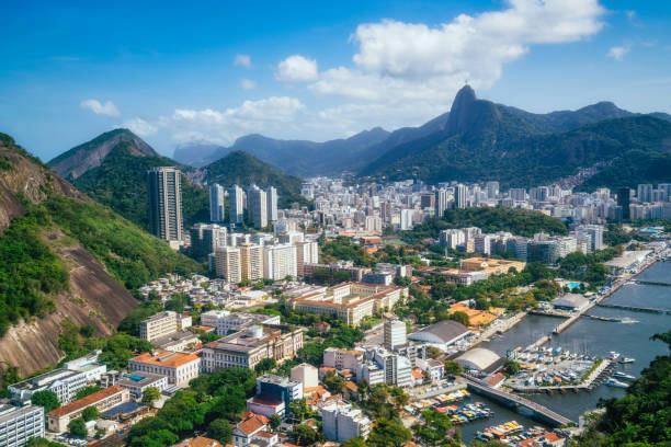 Aerial view of Rio De Janeiro, Brazil Aerial view of Rio De Janeiro, Brazil corcovado stock pictures, royalty-free photos & images