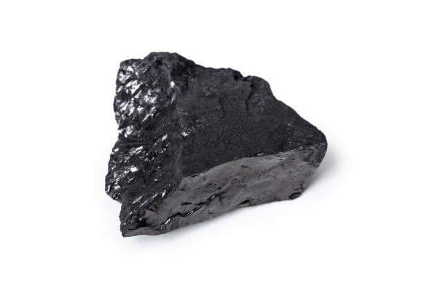 istock Natural wood charcoal Isolated on white 1027212172