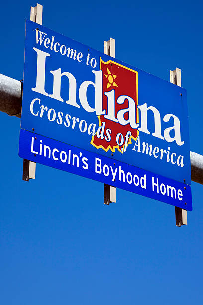 istock Welcome to Indiana sign 102721222