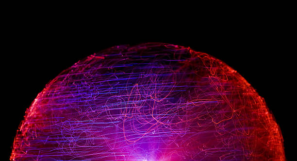 istock Abstract Fiber Optics, red & purple 102721518