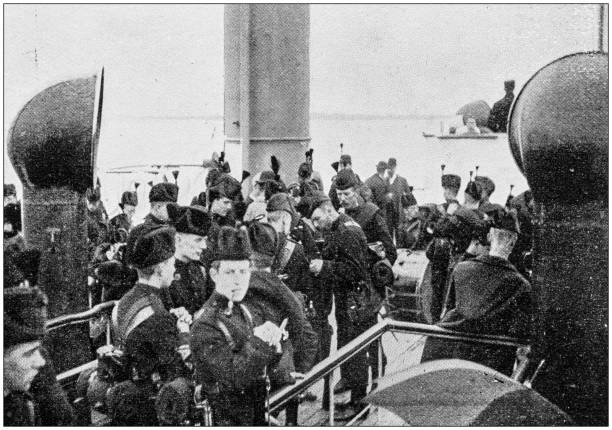 istock Navy and Army antique historical photographs 1027215594