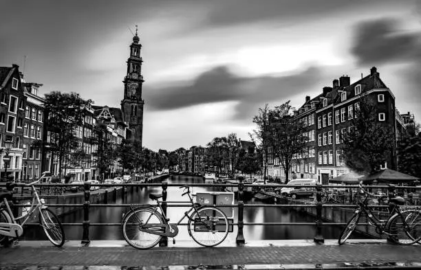 A view of one of Amsterdam's many canals