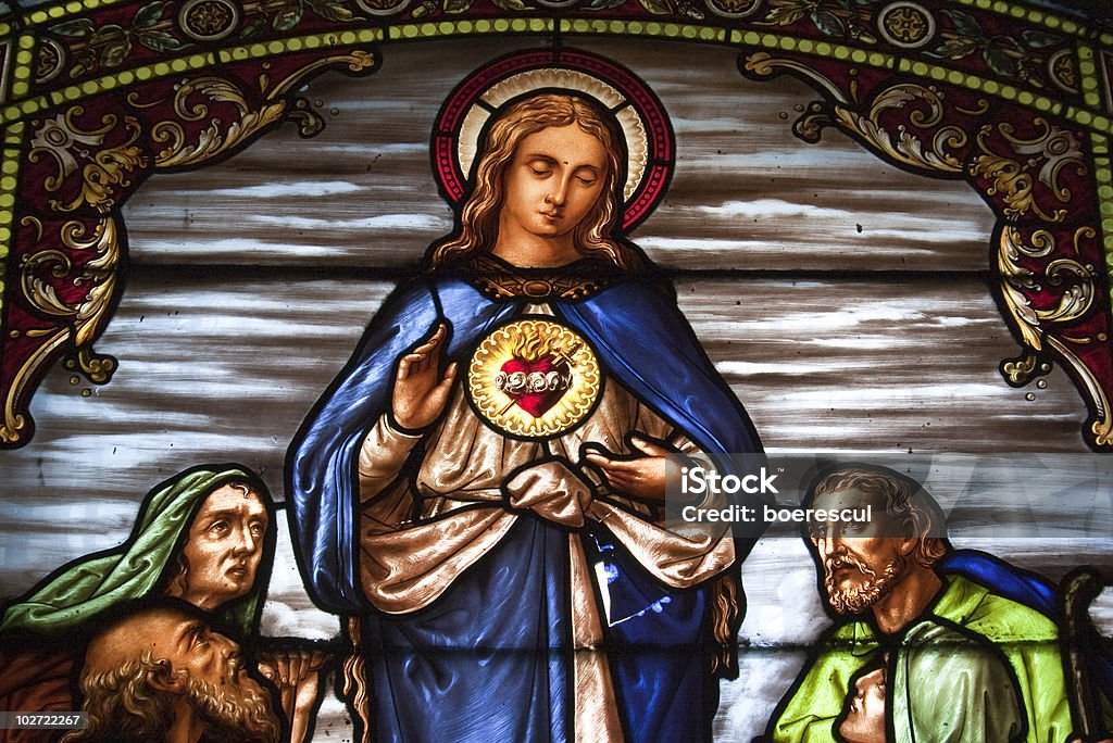 Coloração que representam Virgem Maria - Foto de stock de Missa royalty-free