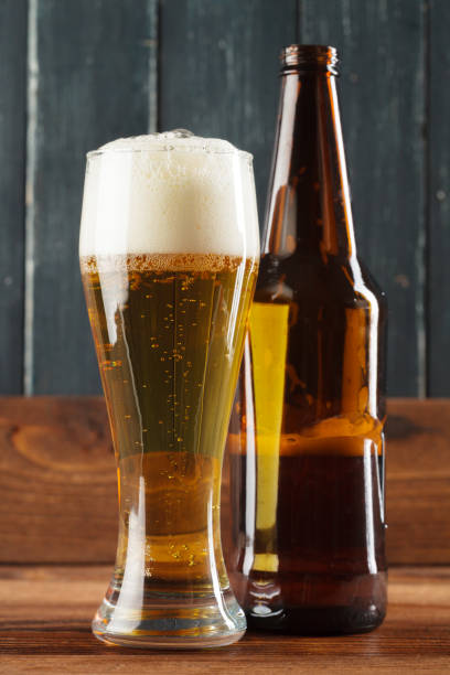 istock Glass of beer and beer bottle 1027223948