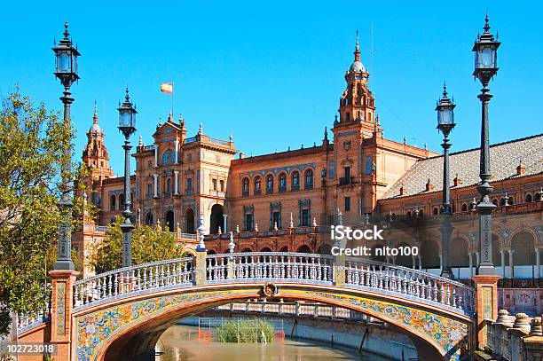 Foto de Plaza De España Sevilha e mais fotos de stock de Andaluzia - Andaluzia, Arcaico, Arquitetura