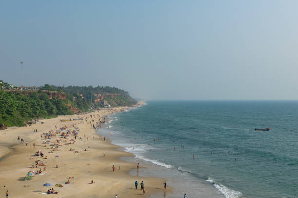 istock Beautiful beach view of Varkala 1027238614