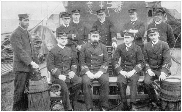 istock Navy and Army antique historical photographs: Ship 
