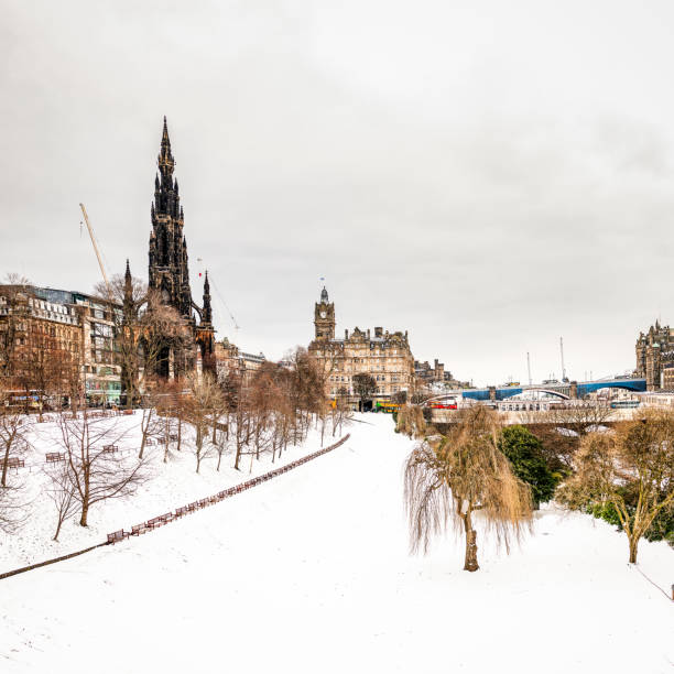 istock Edinburgh's Princes Street Gardens covered in snow 1027245632