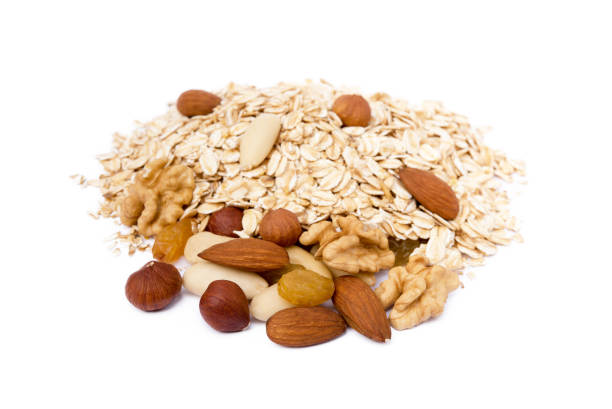 istock Mix nuts, raisins and oatmeal 1027246374
