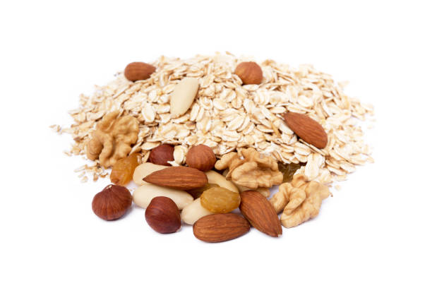 istock Mix nuts, raisins and oatmeal 1027247832
