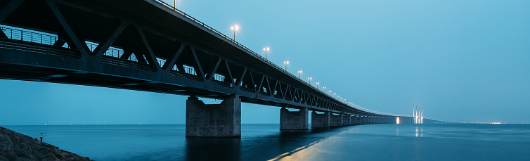 Oresund Bridge connecting Sweden and Denmark