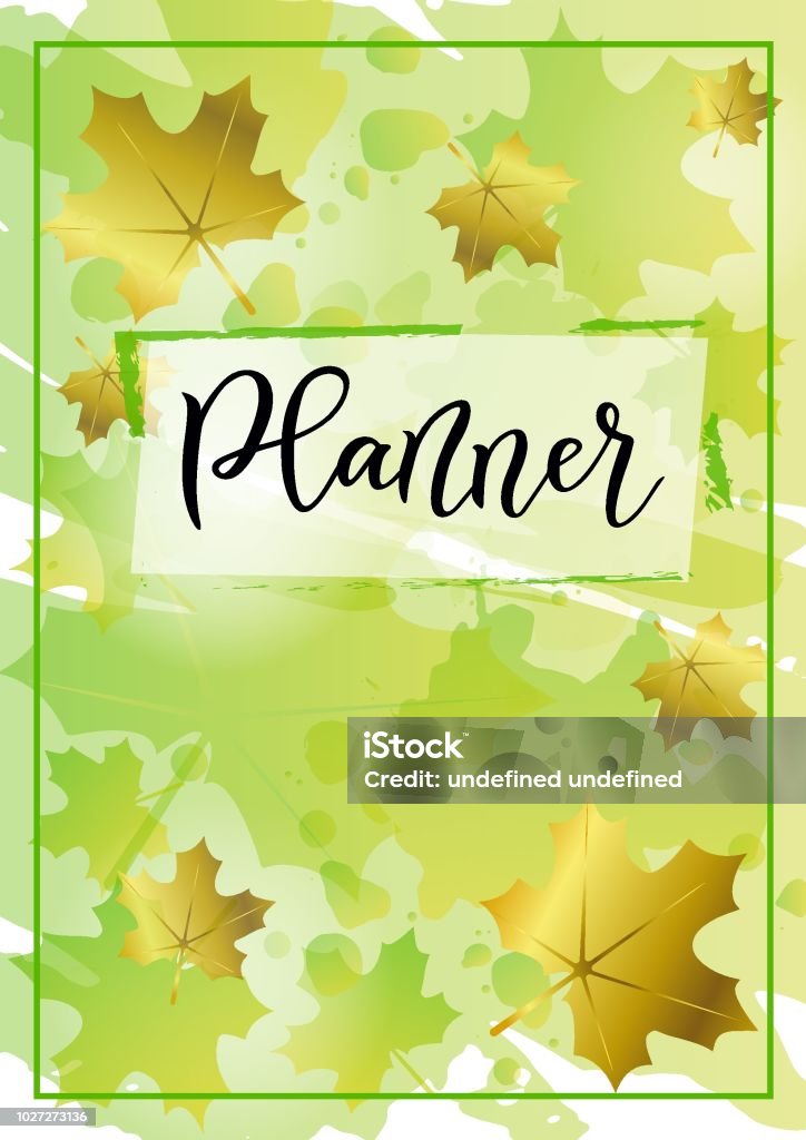 Planner Backdrop Planner In Black On Green Yellow Gradient Background Decorated With ...