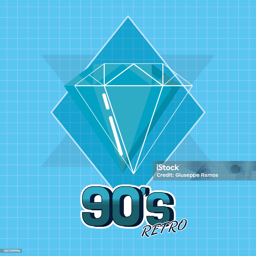 90s Graphics Card 90s Retro Card Design Stock Illustration - Download Image Now - 1990 ...