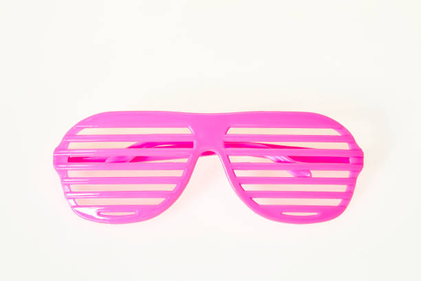 istock PInk slot glasses on white background 1027303034