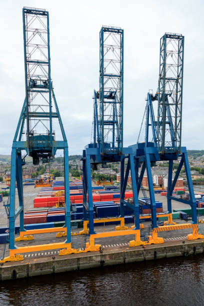 istock Greenock Scotland Ocean Terminal - Container Facility 1027313732