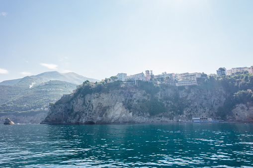 Seiano Town seen from Sea, Bay of Naples, Italy
