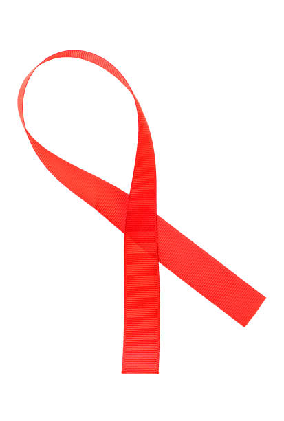 istock Aids awareness red ribbon isolated on white background 1027328768