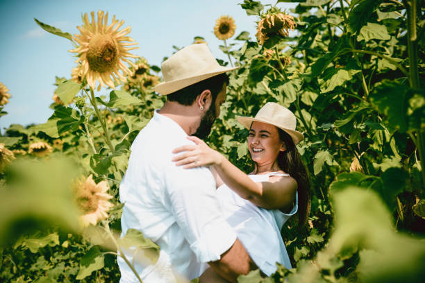istock Cute Couple Embracing In Nature 1027342976