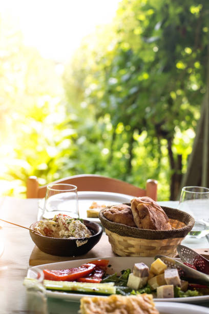 istock Table is set and waiting for dining in the countryside 1027347278