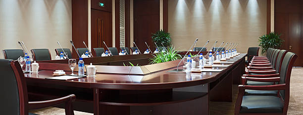 istock panoramic view of conference room in hotel 102735200