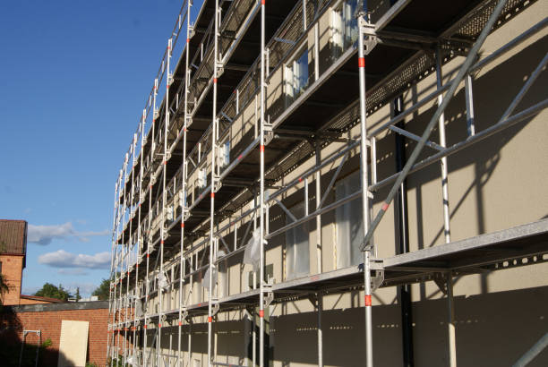 istock Scaffolding in front of building 1027356182
